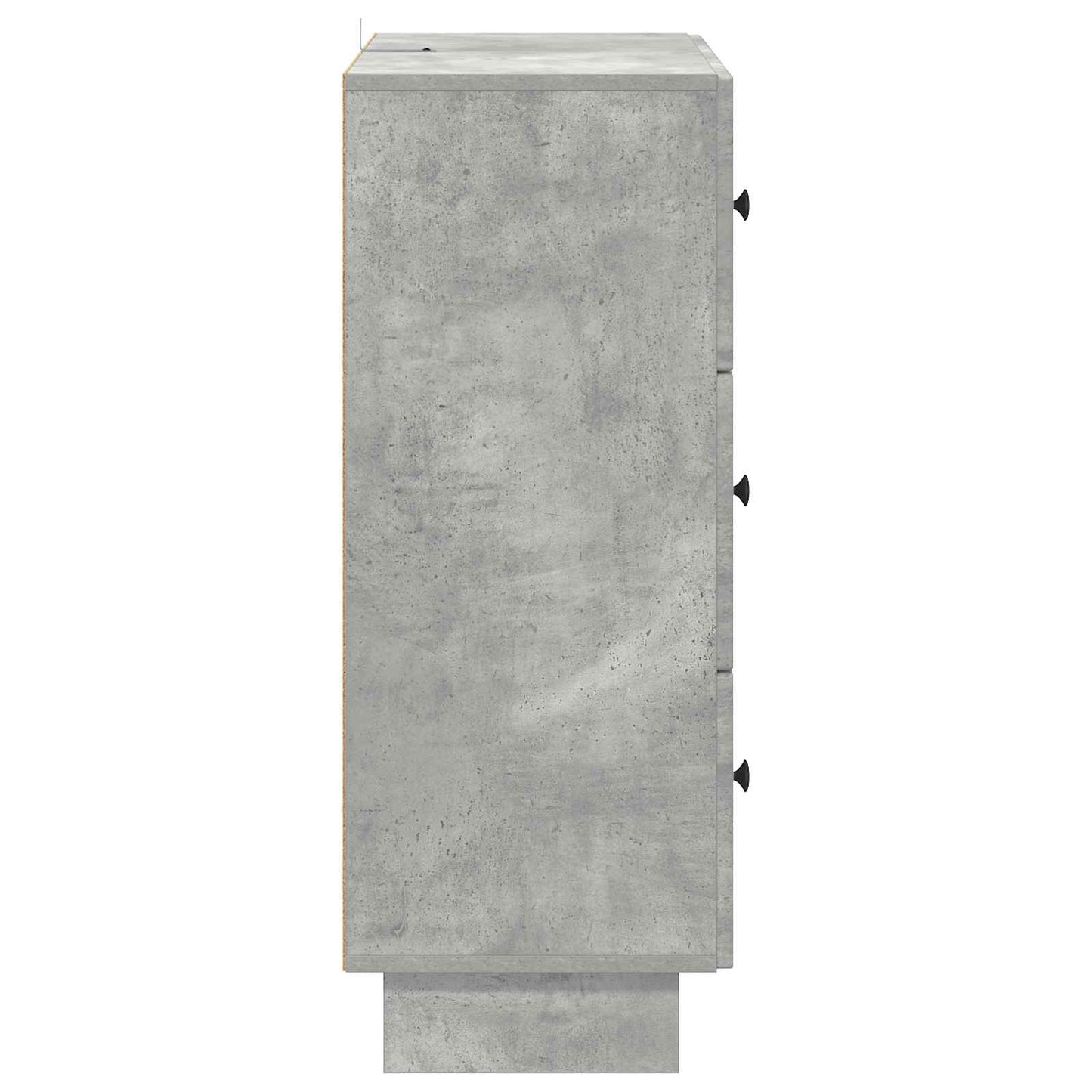 Drawer Cabinet Concrete Grey 66 x 34.5 x 90 cm Engineered Wood