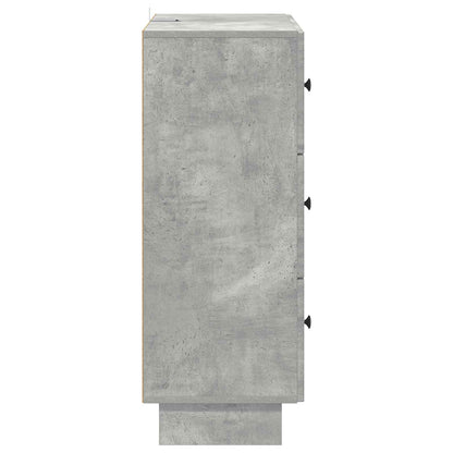 Drawer Cabinet Concrete Grey 66 x 34.5 x 90 cm Engineered Wood