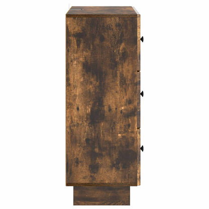 Drawer Cabinet Smoked Oak 66 x 34.5 x 90 cm Engineered Wood