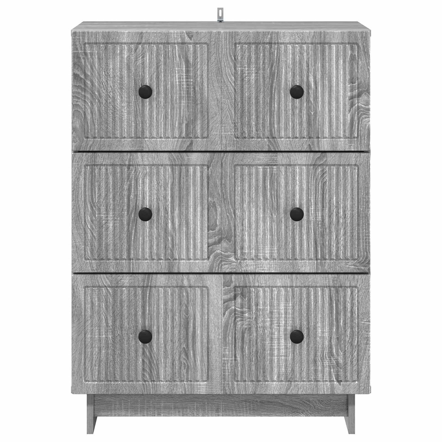 Drawer Cabinet Grey Sonoma 66 x 34.5 x 90 cm Engineered Wood