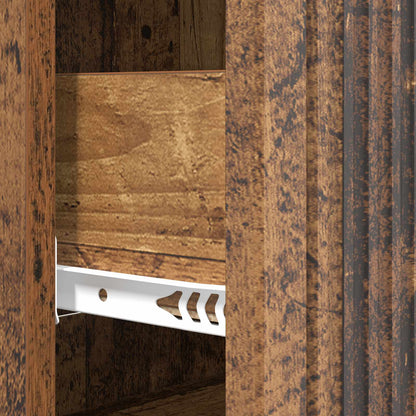 Drawer Cabinet Old Wood 66 x 34.5 x 90 cm Engineered Wood