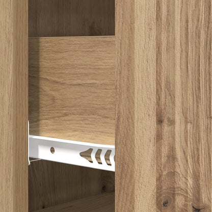 Drawer Cabinet 66 x 34.5 x 90 cm Engineered Wood Artisan Oak