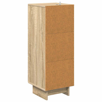 Drawer Cabinet Sonoma Oak 33 x 34.5 x 90 cm Engineered Wood
