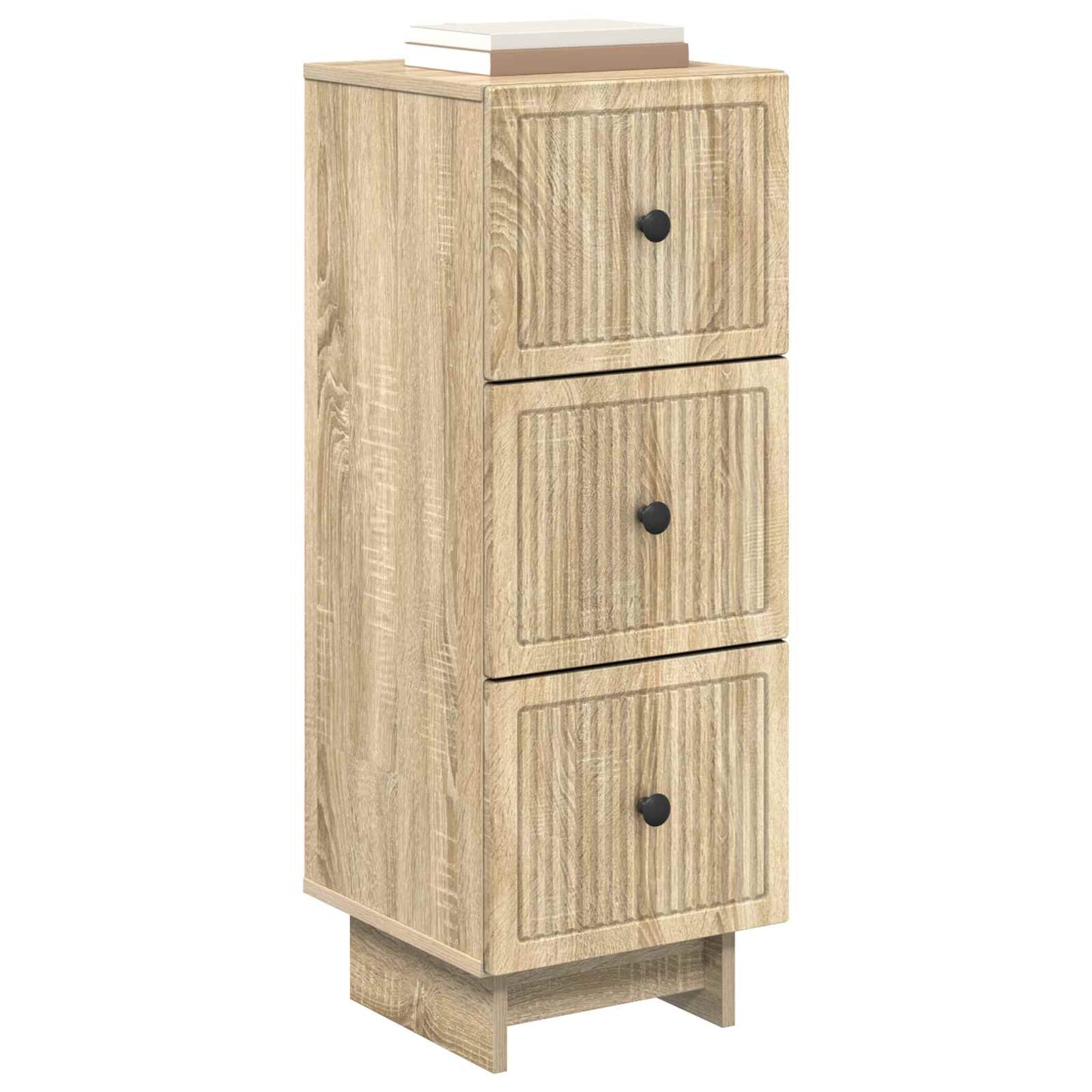 Drawer Cabinet Sonoma Oak 33 x 34.5 x 90 cm Engineered Wood