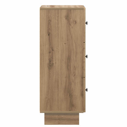 Drawer Cabinet Artisan Oak 33 x 34.5 x 90 cm Engineered Wood
