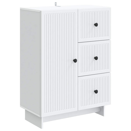 Sideboard White 66 x 34.5 x 90 cm Engineered Wood