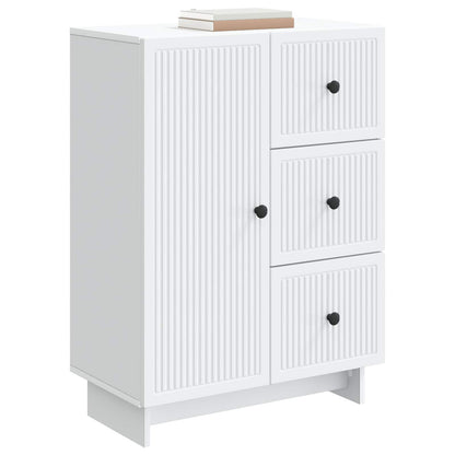 Sideboard with Drawer White 66 x 34.5 x 90 cm Engineered Wood