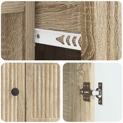 Sideboard Sonoma Oak 66 x 34.5 x 90 cm Engineered Wood