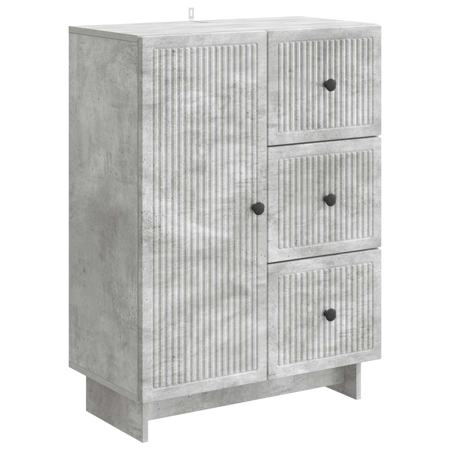 Sideboard Concrete Grey 66 x 34.5 x 90 cm Engineered Wood