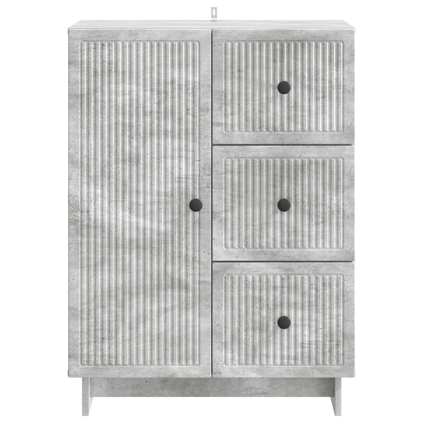 Sideboard Concrete Grey 66 x 34.5 x 90 cm Engineered Wood