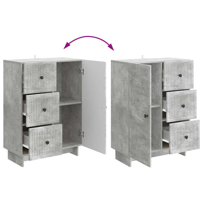 Sideboard Concrete Grey 66 x 34.5 x 90 cm Engineered Wood