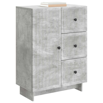 Sideboard Concrete Grey 66 x 34.5 x 90 cm Engineered Wood
