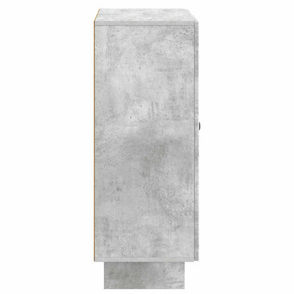 Sideboard Concrete Grey 66 x 34.5 x 90 cm Engineered Wood