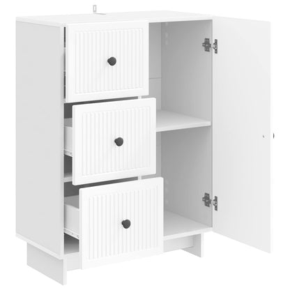 Sideboard High Gloss White 66 x 34.5 x 90 cm Engineered Wood