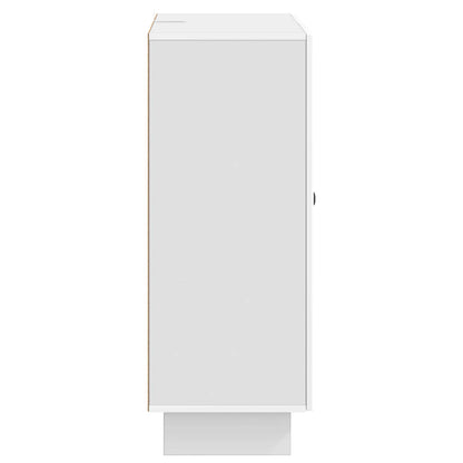 Sideboard High Gloss White 66 x 34.5 x 90 cm Engineered Wood