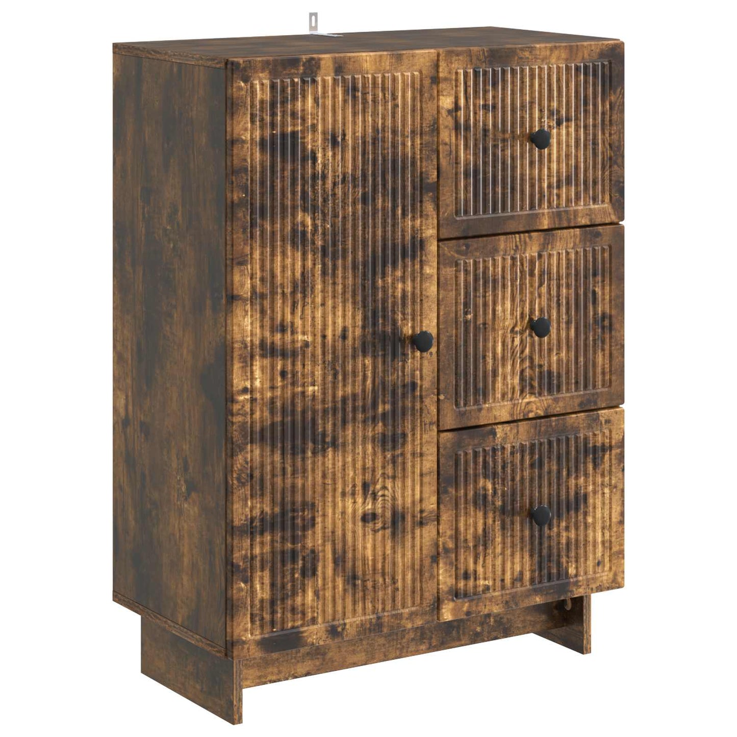 Sideboard Smoked Oak 66 x 34.5 x 90 cm Engineered Wood