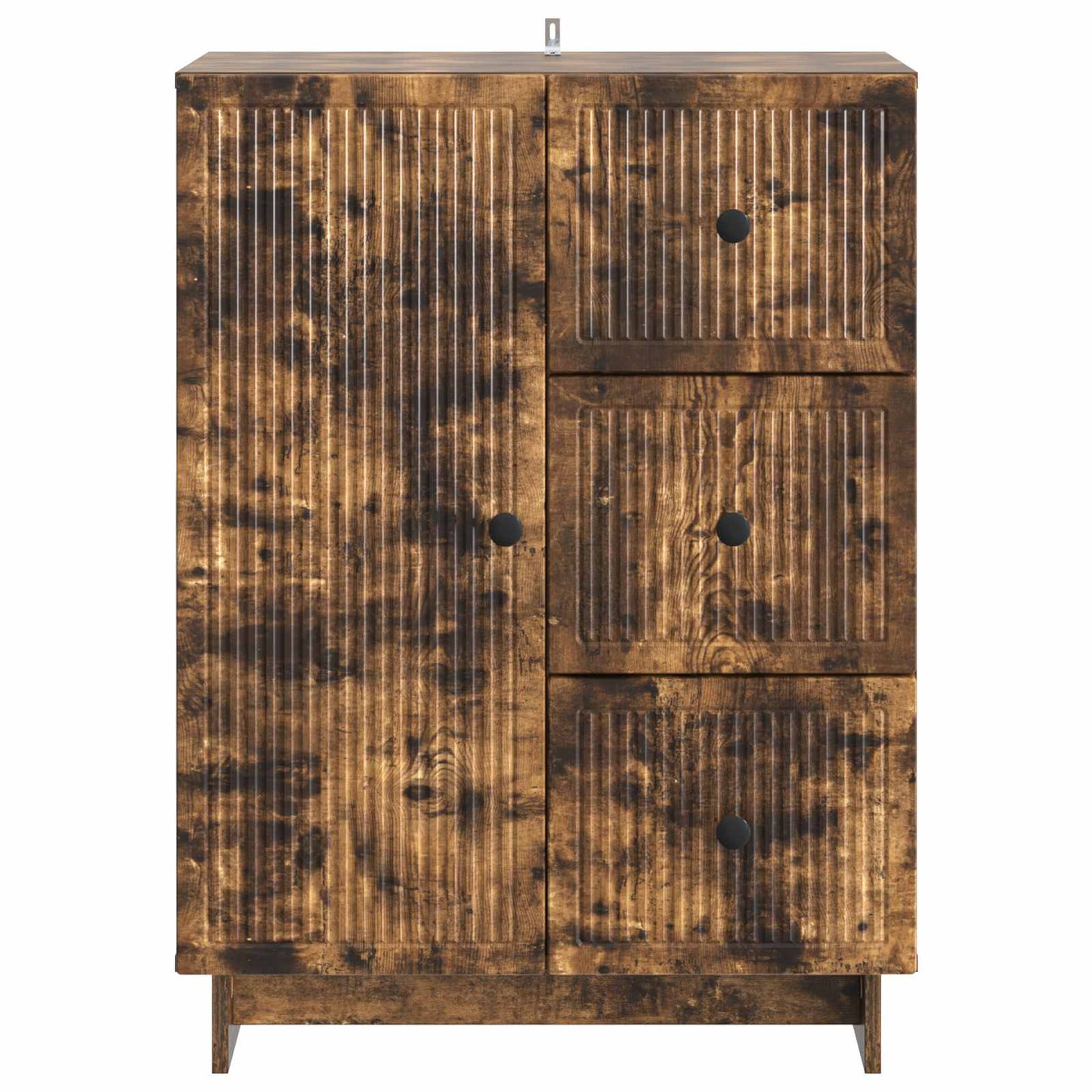 Sideboard Smoked Oak 66 x 34.5 x 90 cm Engineered Wood
