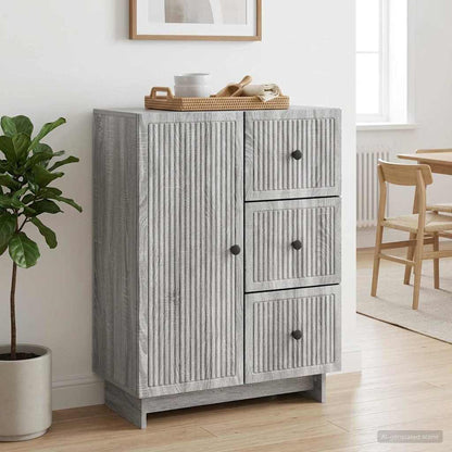 Sideboard Grey Sonoma 66 x 34.5 x 90 cm Engineered Wood