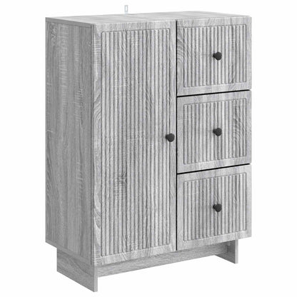 Sideboard Grey Sonoma 66 x 34.5 x 90 cm Engineered Wood