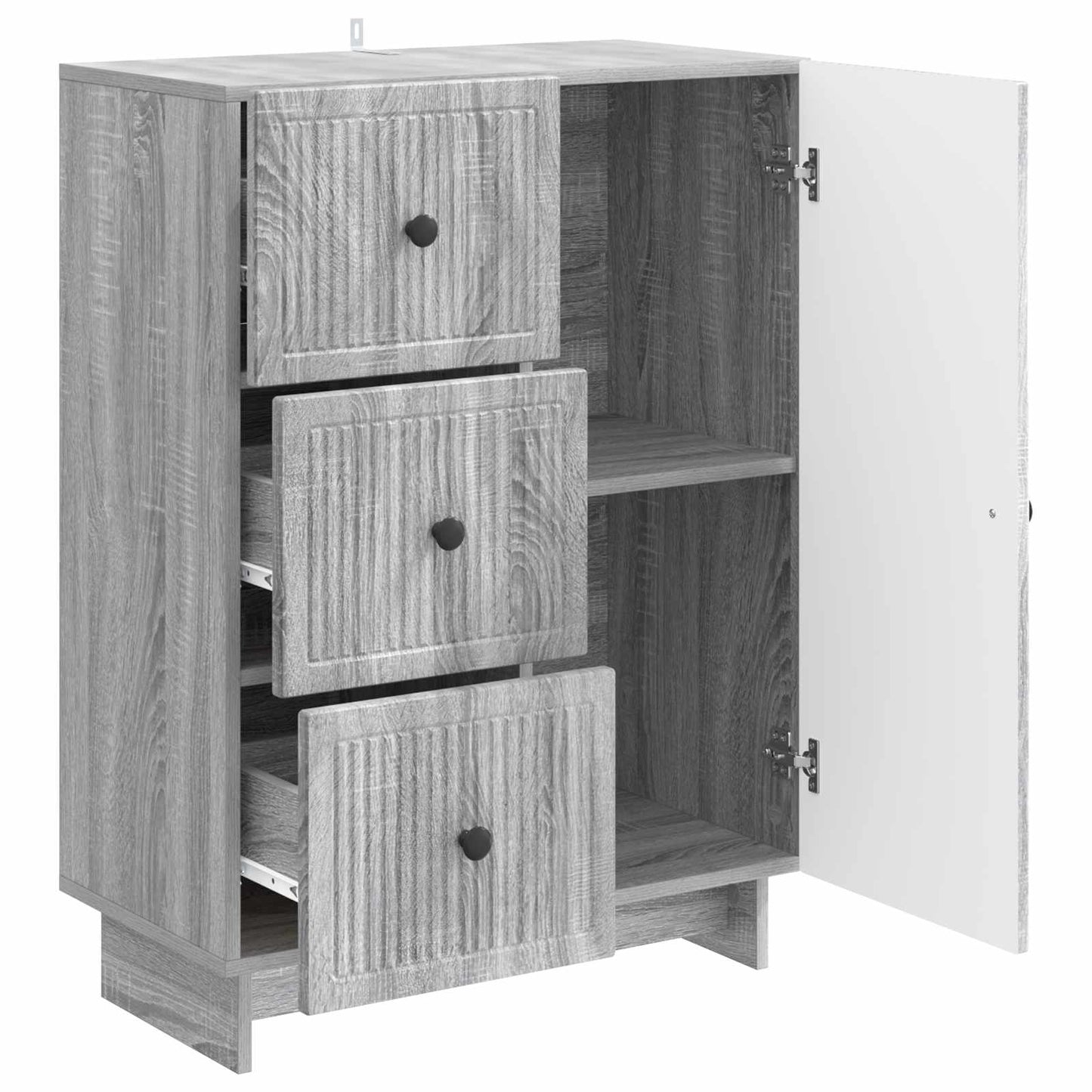 Sideboard Grey Sonoma 66 x 34.5 x 90 cm Engineered Wood