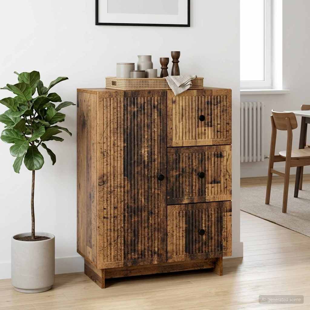 Sideboard Old Wood 66 x 34.5 x 90 cm Engineered Wood