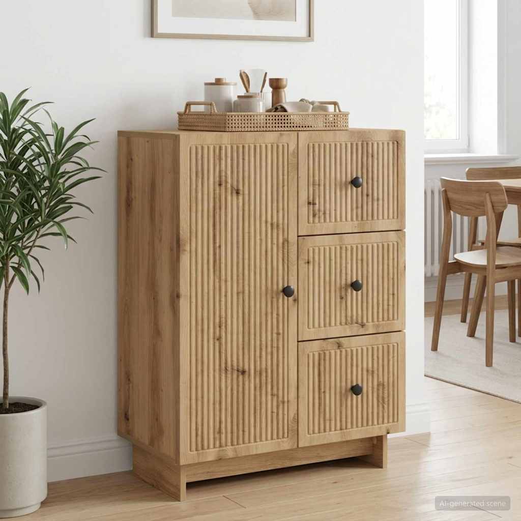 Sideboard Artisan Oak 66 x 34.5 x 90 cm Engineered Wood