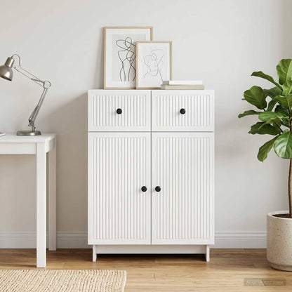 Sideboard with Drawer White 66 x 34.5 x 90 cm Engineered Wood