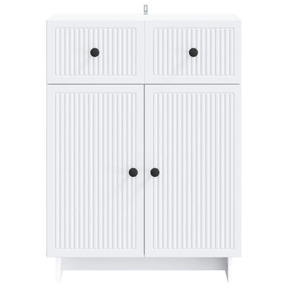 Sideboard with Drawer White 66 x 34.5 x 90 cm Engineered Wood