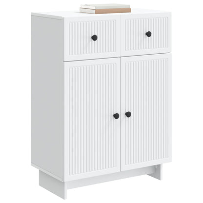 Sideboard with Drawer White 66 x 34.5 x 90 cm Engineered Wood