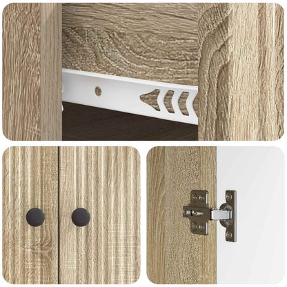 Sideboard Sonoma Oak 66 x 34.5 x 90 cm Engineered Wood