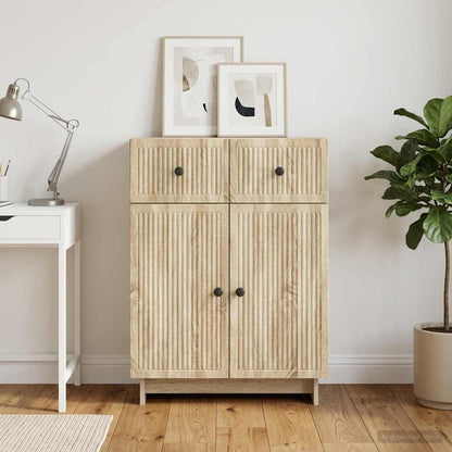 Sideboard Sonoma Oak 66 x 34.5 x 90 cm Engineered Wood