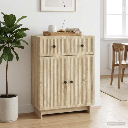 Sideboard Sonoma Oak 66 x 34.5 x 90 cm Engineered Wood