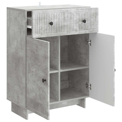 Sideboard Concrete Grey 66 x 34.5 x 90 cm Engineered Wood