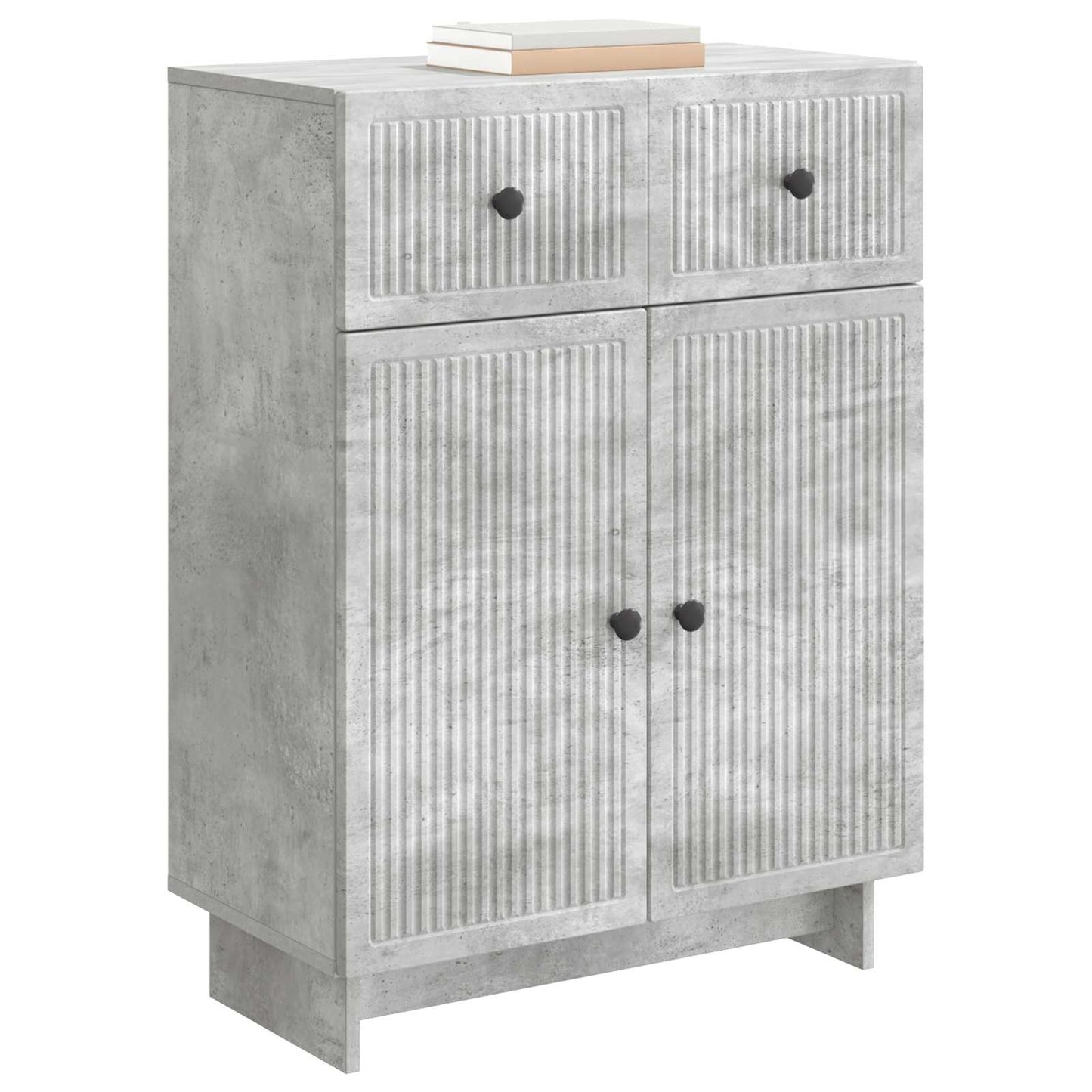 Sideboard Concrete Grey 66 x 34.5 x 90 cm Engineered Wood