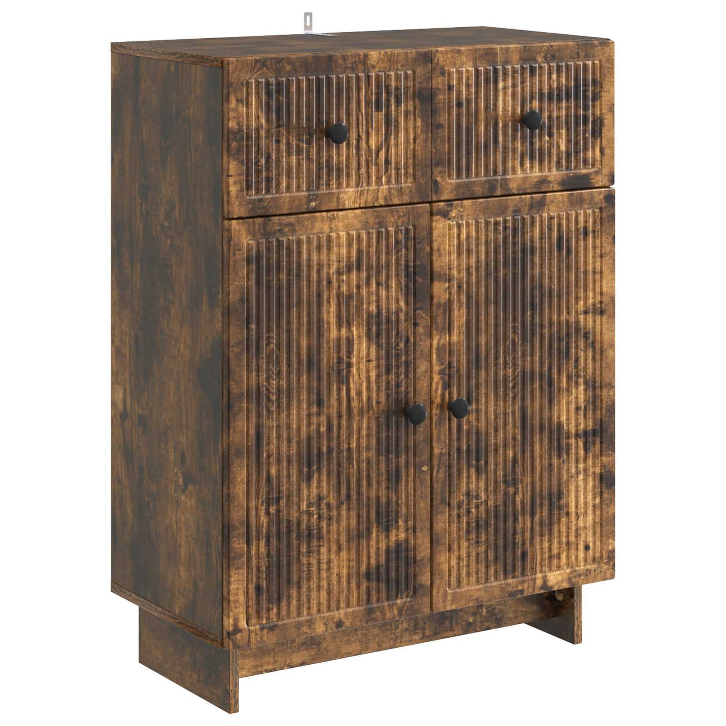 Sideboard Smoked Oak 66 x 34.5 x 90 cm Engineered Wood