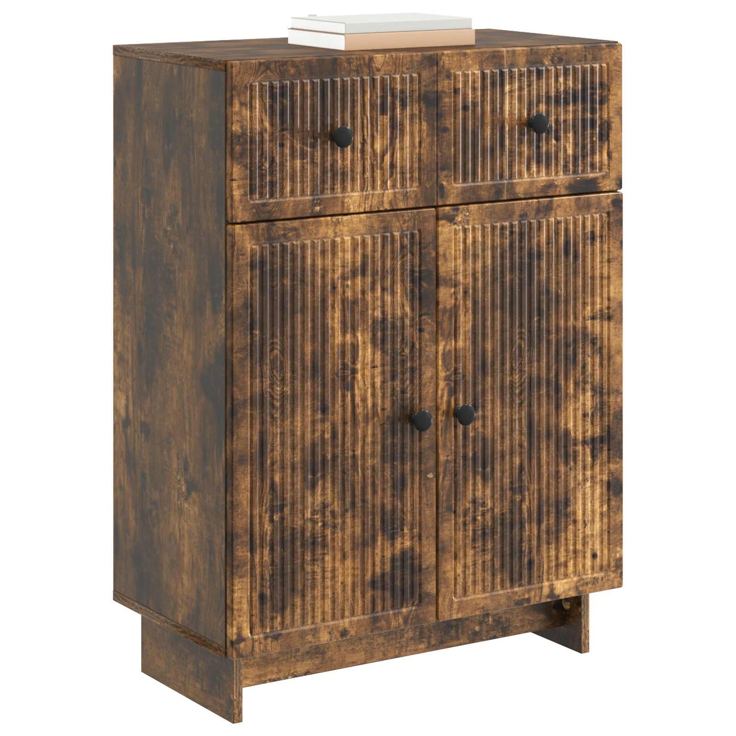 Sideboard Smoked Oak 66 x 34.5 x 90 cm Engineered Wood