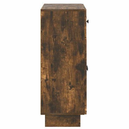 Sideboard Smoked Oak 66 x 34.5 x 90 cm Engineered Wood