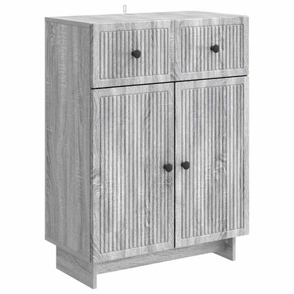 Sideboard Grey Sonoma 66 x 34.5 x 90 cm Engineered Wood