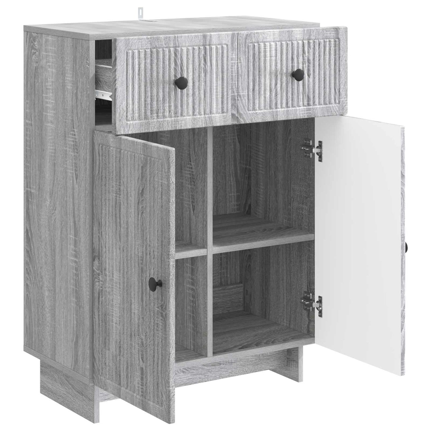 Sideboard Grey Sonoma 66 x 34.5 x 90 cm Engineered Wood