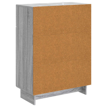 Sideboard Grey Sonoma 66 x 34.5 x 90 cm Engineered Wood