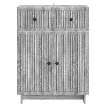 Sideboard Grey Sonoma 66 x 34.5 x 90 cm Engineered Wood