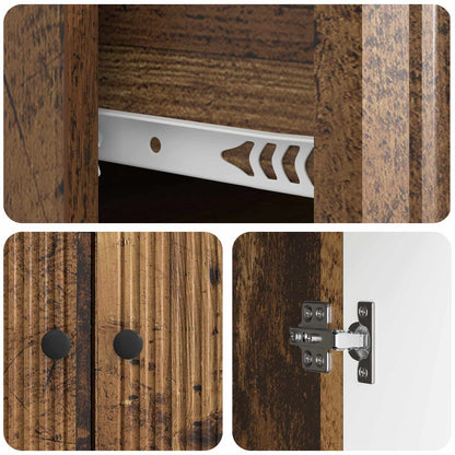 Sideboard Old Wood 66 x 34.5 x 90 cm Engineered Wood