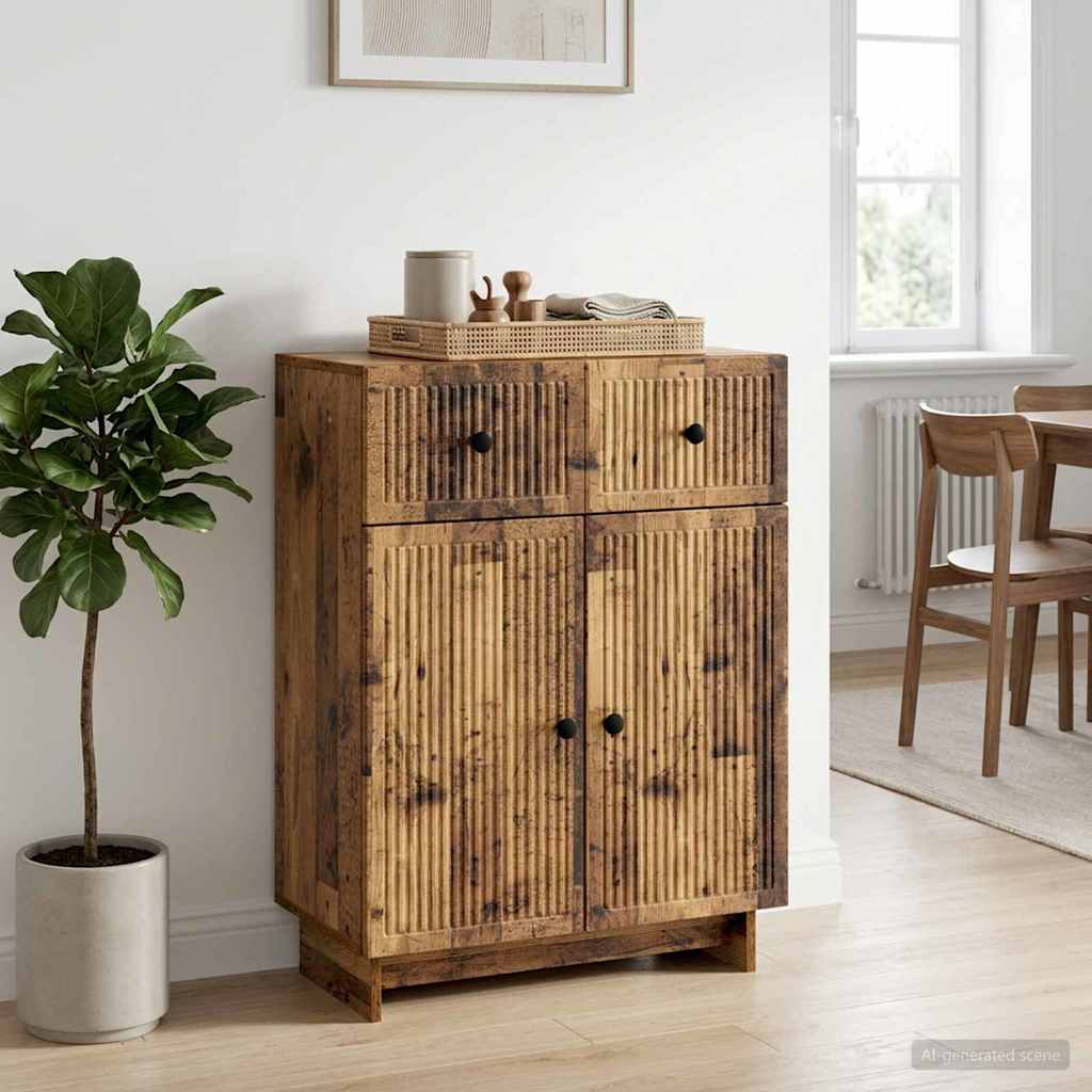 Sideboard Old Wood 66 x 34.5 x 90 cm Engineered Wood