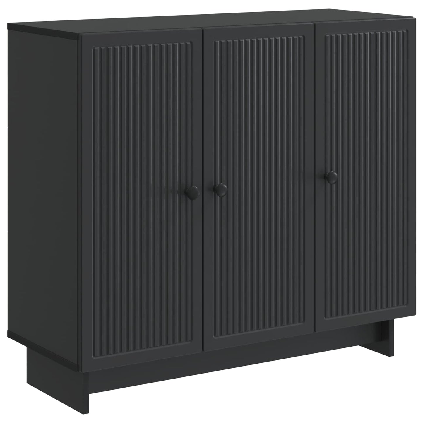 Sideboard Black 89 x 34.5 x 80 cm Engineered Wood