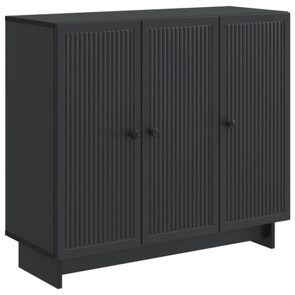 Sideboard Black 89 x 34.5 x 80 cm Engineered Wood