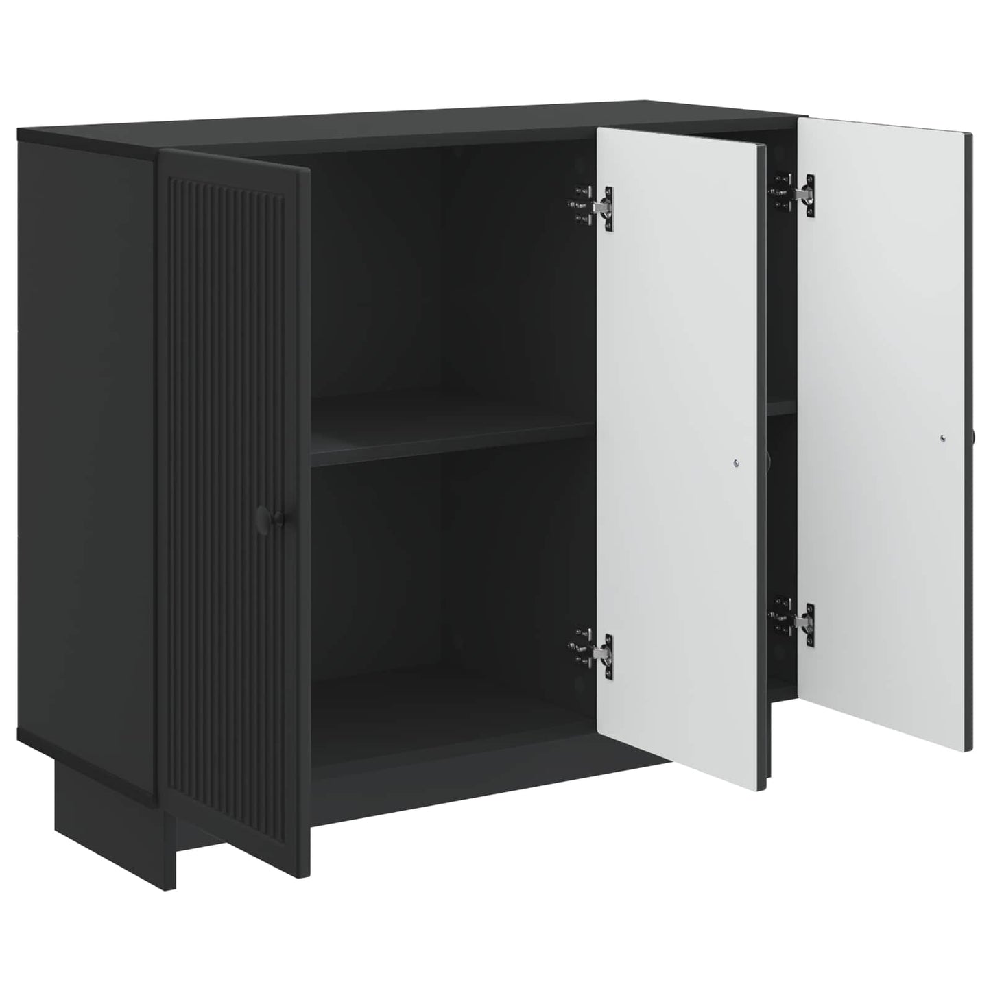 Sideboard Black 89 x 34.5 x 80 cm Engineered Wood