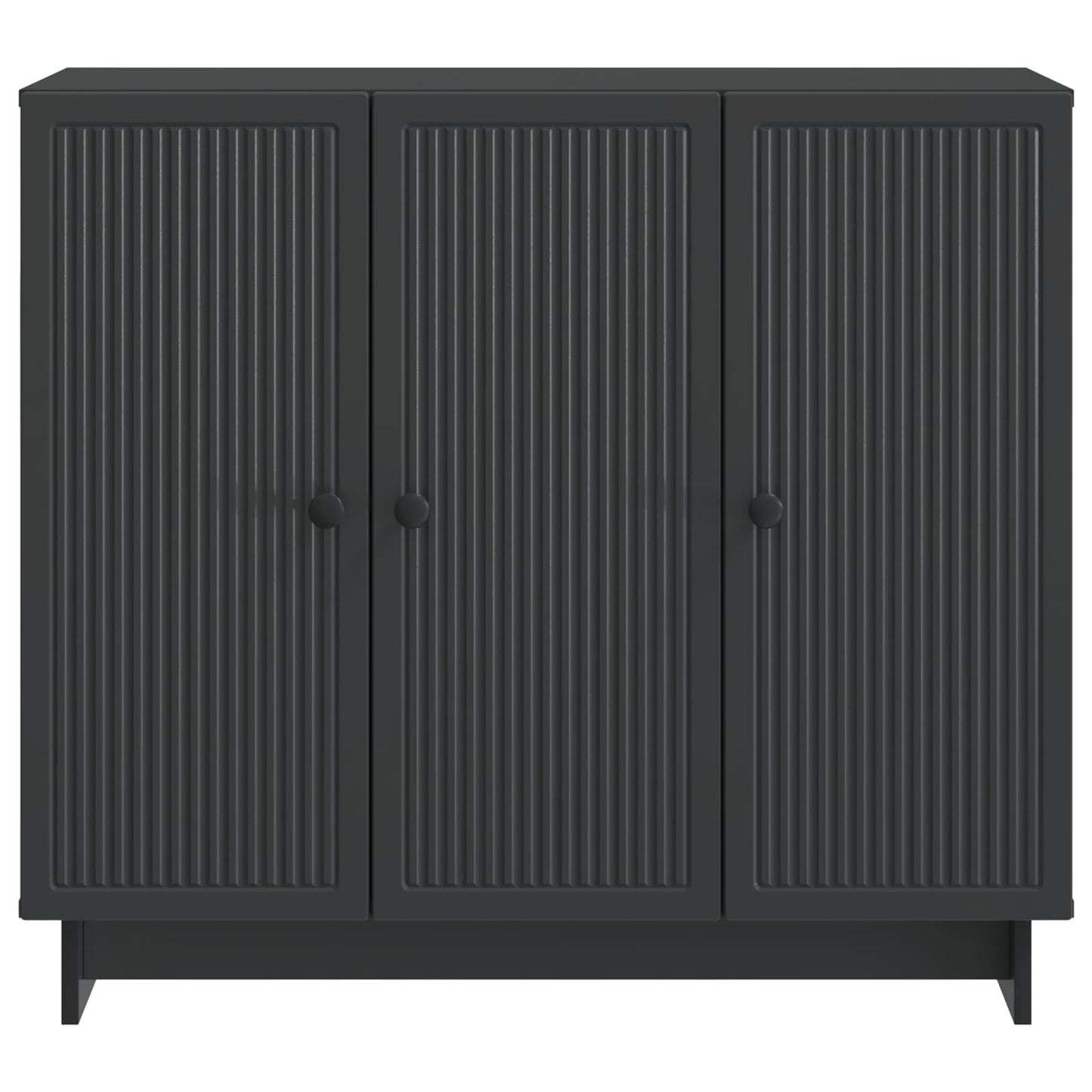 Sideboard Black 89 x 34.5 x 80 cm Engineered Wood
