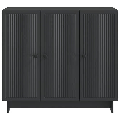 Sideboard Black 89 x 34.5 x 80 cm Engineered Wood