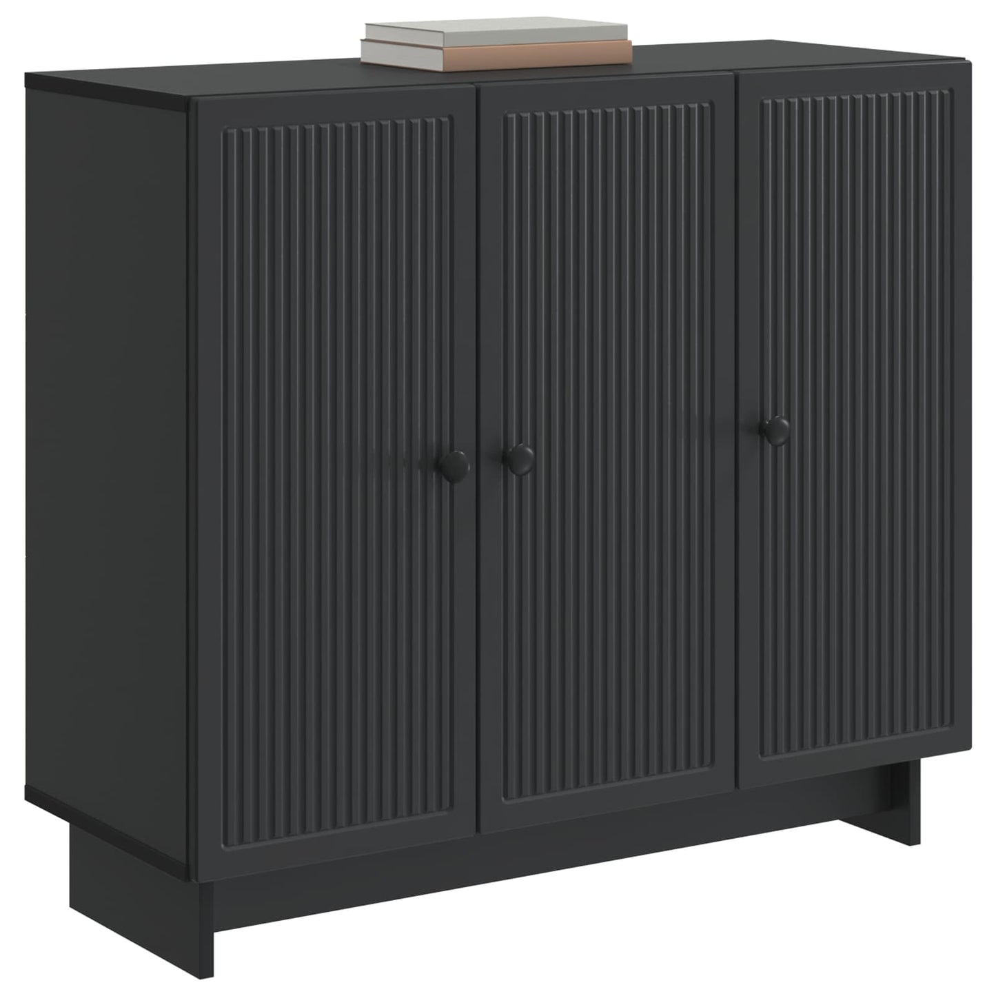 Sideboard Black 89 x 34.5 x 80 cm Engineered Wood
