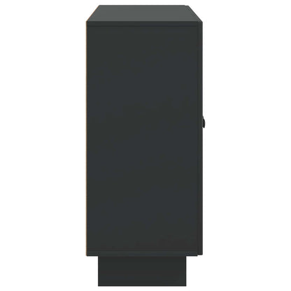 Sideboard Black 89 x 34.5 x 80 cm Engineered Wood